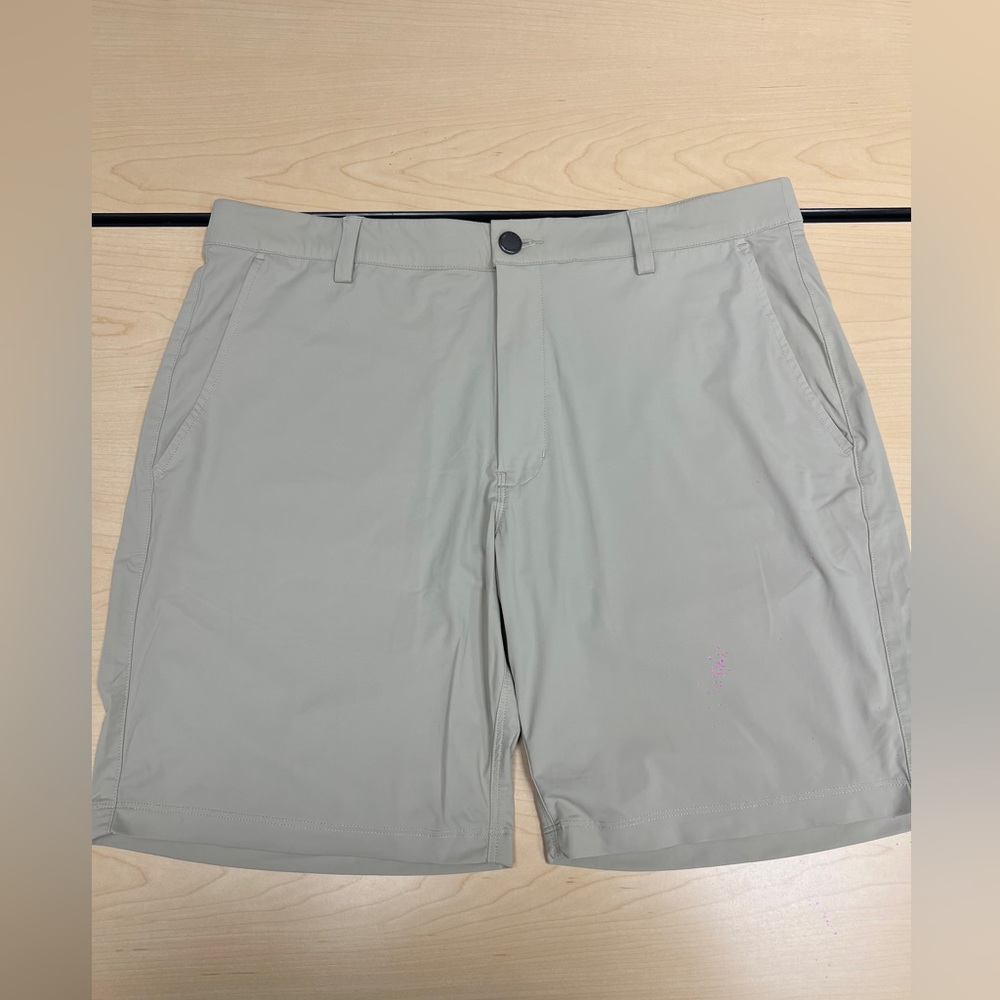 NFINITY Men's Tan Flat Front Shorts